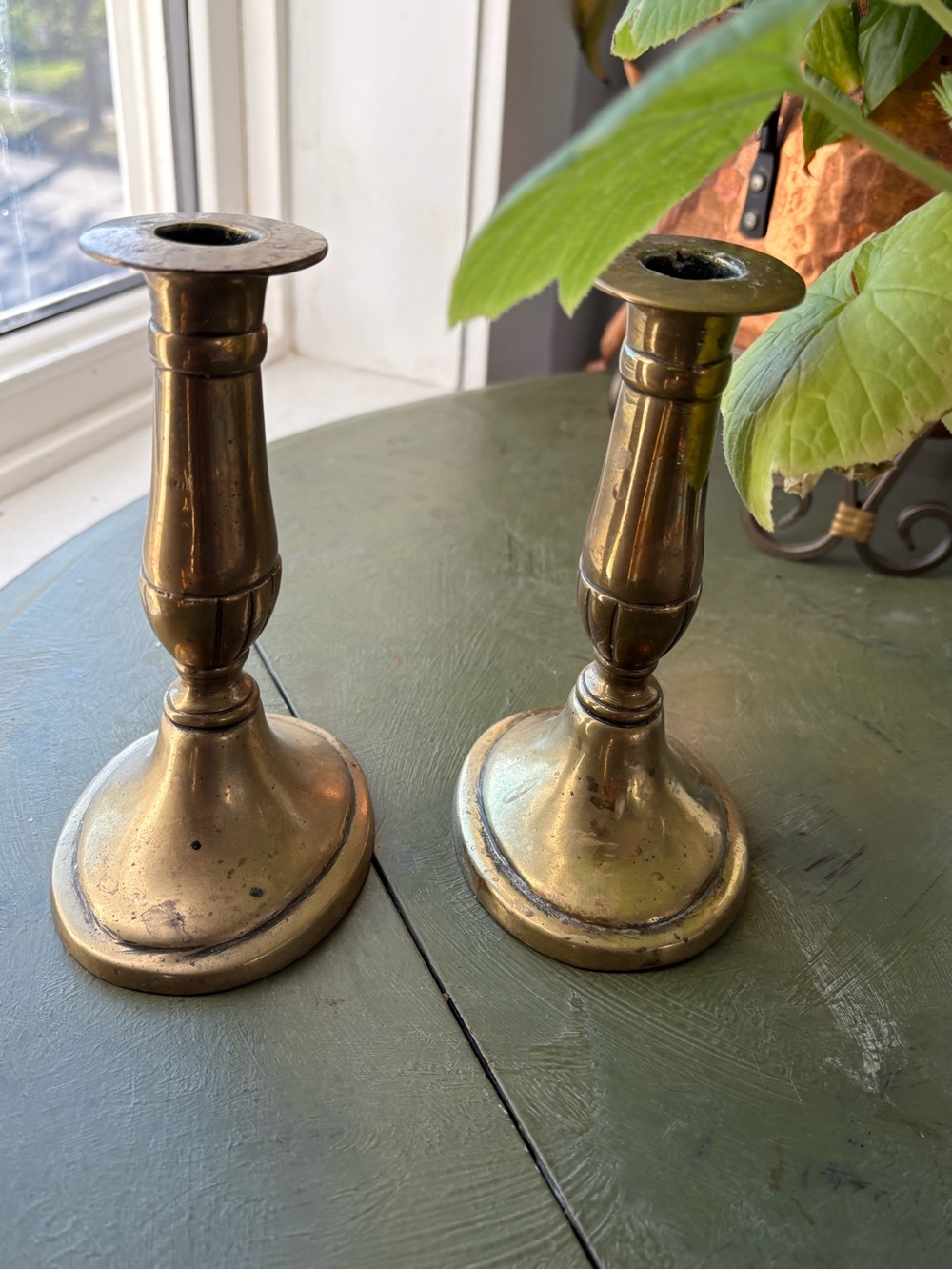 Brass Candlestick Pair - Classic Brass Home Accents